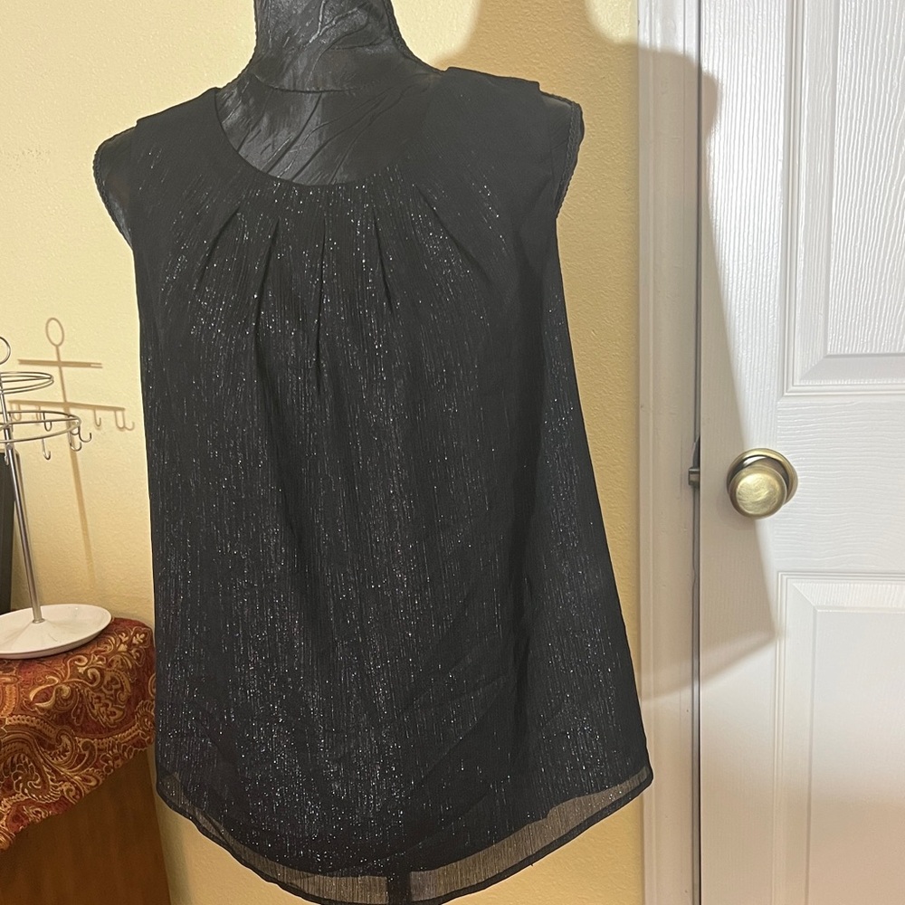 Worthington Black Shimmer Blouse